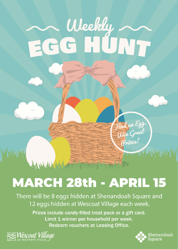 Weekly Egg Hunt — Wescoat Village at Moffett Field